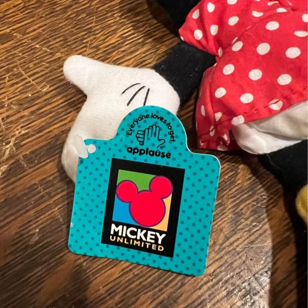 Vintage 1990’s Disney Mickey and‎ Minnie Mouse Applause Plush-NWT - Picture 7 of 10